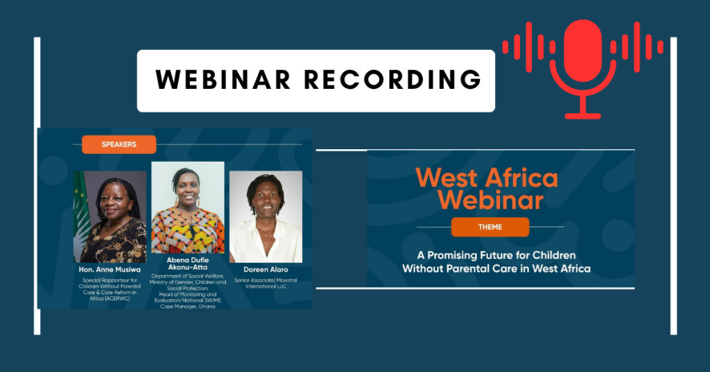 A Promising Future for Children Without Parental Care in West Africa.
